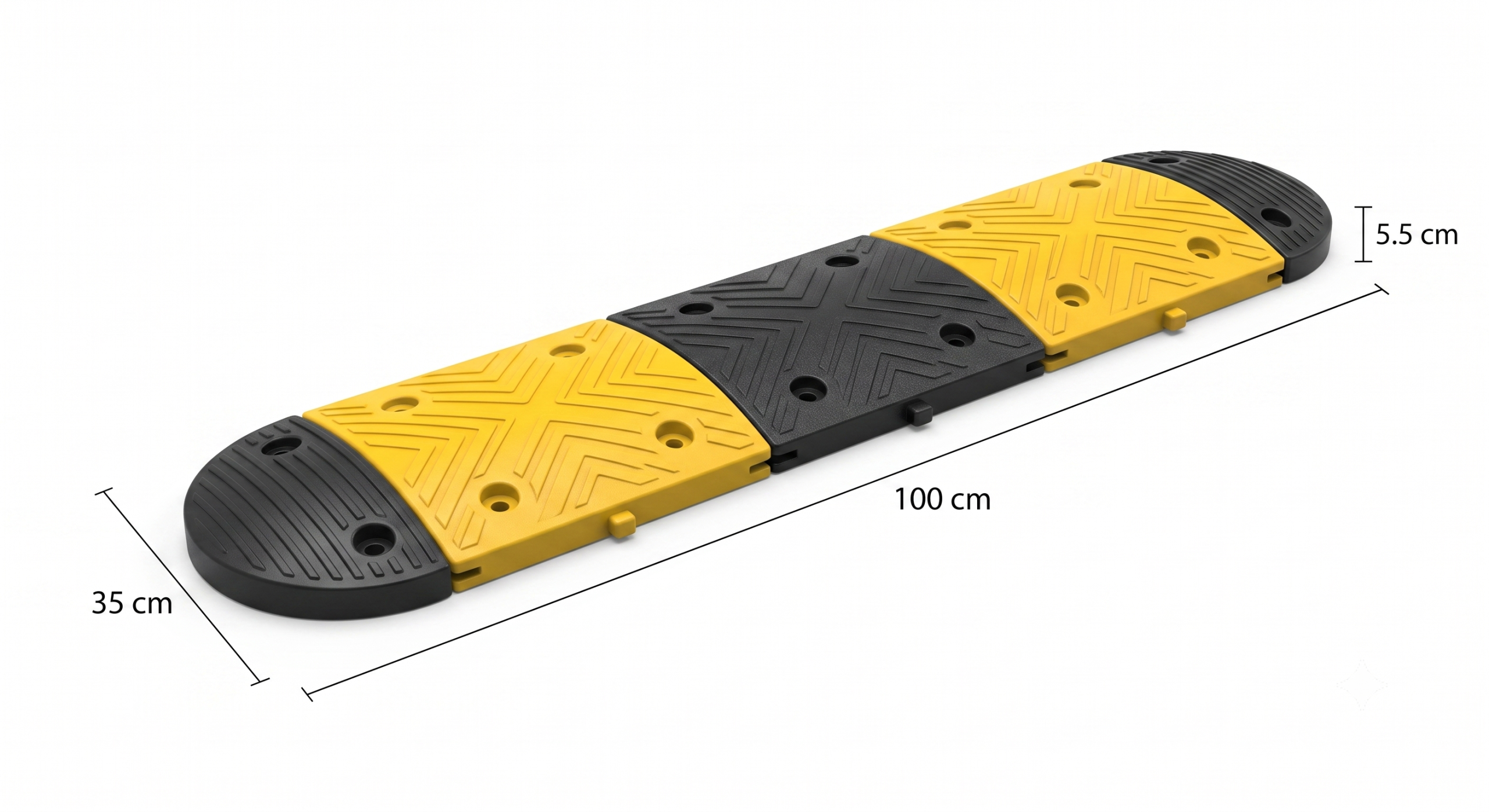 פס האטה באמפר קשיח ומודולרי – דגם HeavyDuty 55 - יח של 1 מטר .